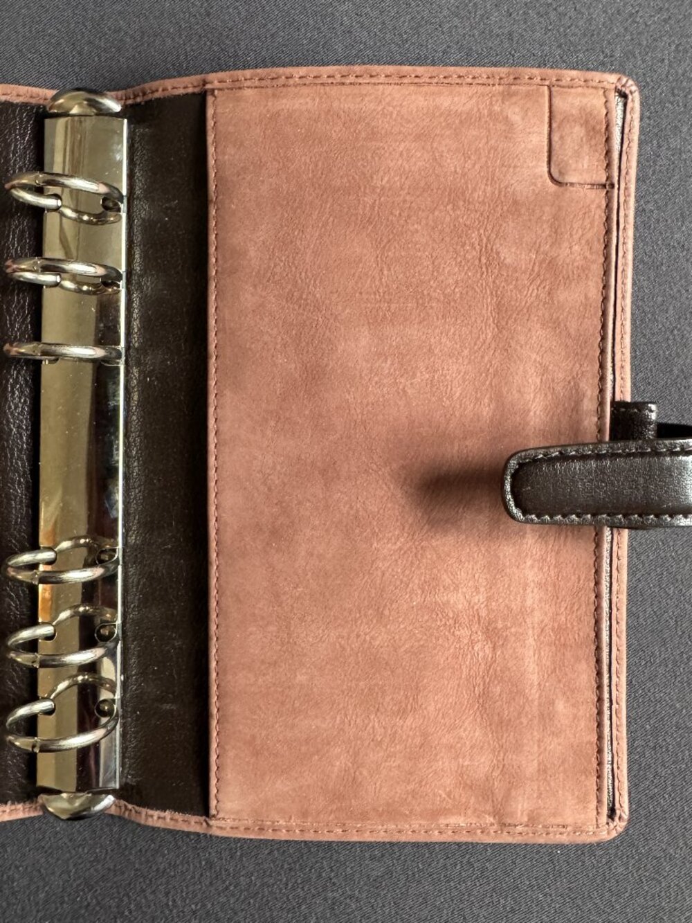 Filofax Holborn Personal Organizer Brown Suede & Leather - Picture 5 of 7